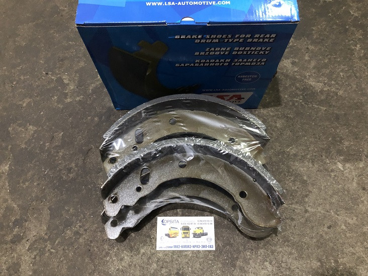 3302-3502090 Колодка гальмівна задня ГАЗ 3302 ГАЗЕЛЬ (комплект 4 шт.) (LSA), фото 1