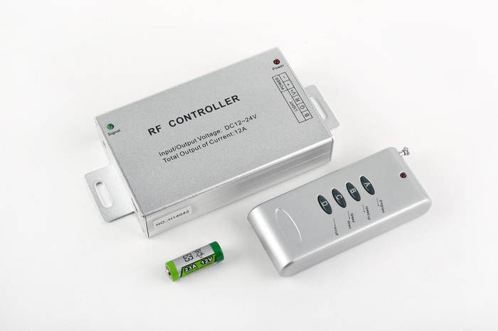 Купить RGB-контроллер, ргб контроллер (радио ПДУ, 4 кнопки), цена 524. ...