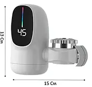 Проточний водонагрівач для нагріву води Бойлер WATER HEATER ZSW-D03 Насадка для нагріву води, фото 8