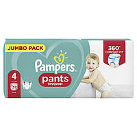 Подгузники-трусики Pampers 4 детские 9-15 кг 52 шт