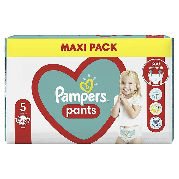 Підгузки-трусики Pampers 5 дитячі 12-17 кг 42 шт