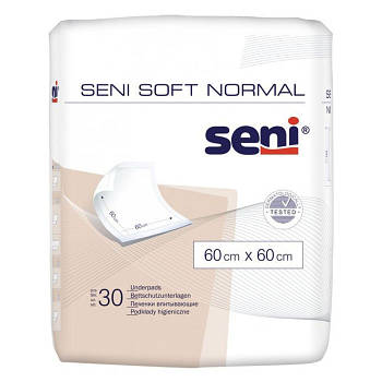 Пелюшки вологопоглинаючі Seni Soft Normal одноразові 60*60 см 30 шт