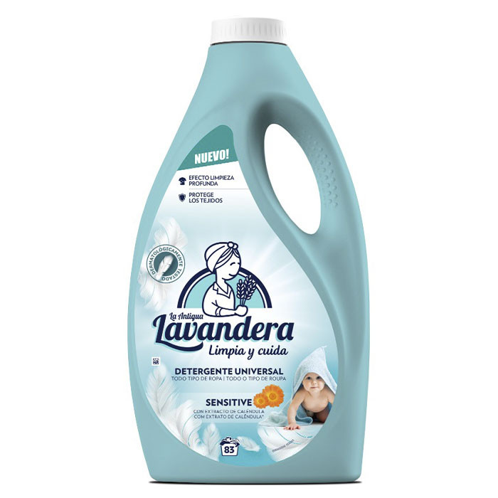 Гель для прання Lavandera Sensitive для дитячих речей 2,49 л 83 прання