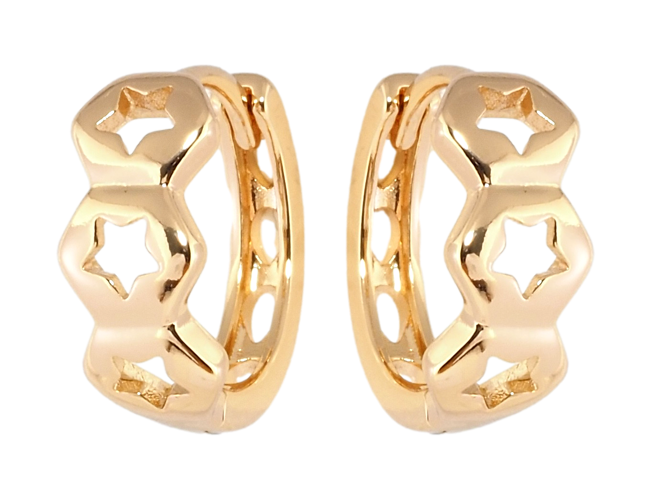 Сережки Xuping Позолота 18K колечка "Зірочки"