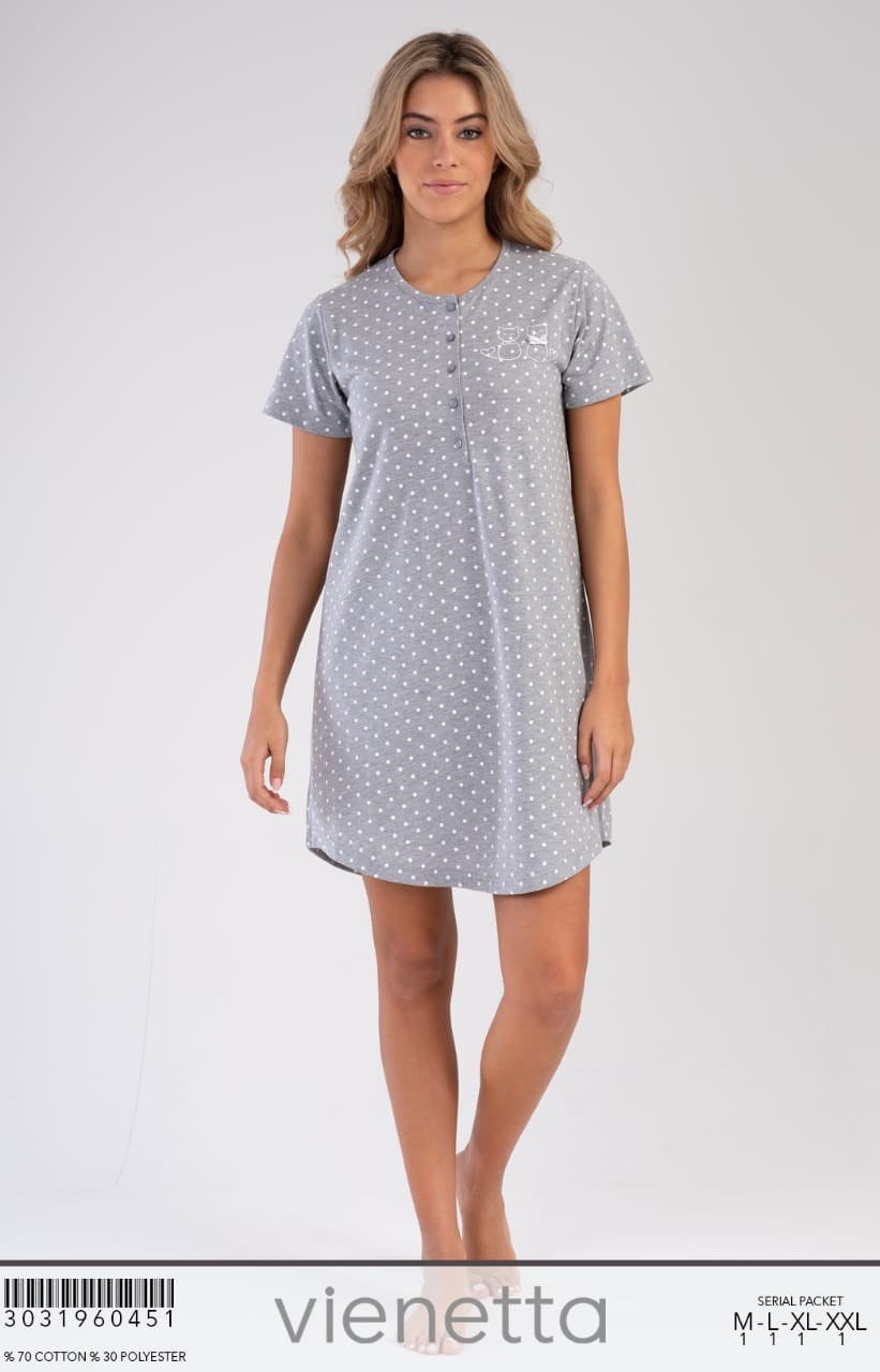 Нічна сорочка на гудзиках. Vinetta, фото 1