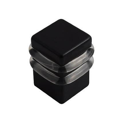 Дверний обмежувач RDA 1539 BLACK - чорний матовий, фото 1