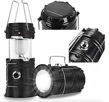 Кемпінгова LED-лампа X-BAIL з ліхтариком і сонячною панеллю