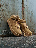 Чоловічі кросівки Nike Air Force 1 Mid '07 LV8 WB Flax (з хутром) 882096-200, фото 2