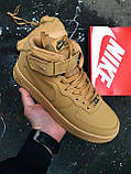 Чоловічі кросівки Nike Air Force 1 Mid '07 LV8 WB Flax (з хутром) 882096-200, фото 5