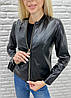 Тонка демісезонна куртка-жакет з екошкіри "Karo" оптом I Норма, фото 7