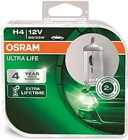 Комплект галогенных ламп H4 Osram Ultra Life