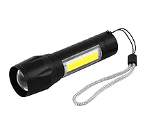 Ліхтар ручний Police 511-XPE+COB (ЗП micro USB, вбудований акумулятор, 3р, zoom) 9.3см