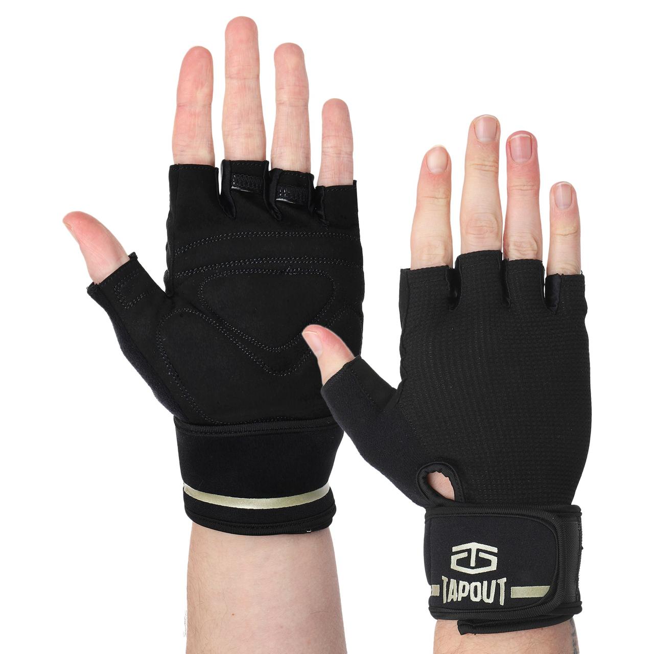 Рукавички для важкої атлетики з напульсником TAPOUT SB168511 (S-XL)