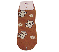 Плюшевые теплые носки Корона 2557 37-41 коричневые