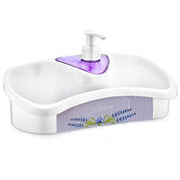 Органайзер для мийки з дозатором для миючого засобу Irak Plastik TE-500 Лаванда