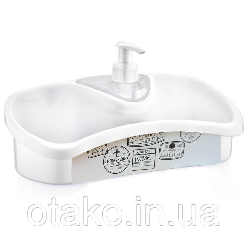 Органайзер для мийки з дозатором для миючого засобу Irak Plastik TE-500 Visa, фото 1