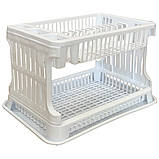 Сушка для посуду двоярусна TP-492 Біла, фото 2