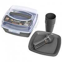 Набір посуду для пікніка SP-180 Антрацит