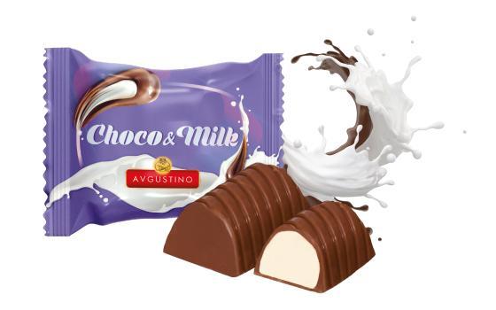 Цукерки Choco&milk 1кг. ТМ Августино