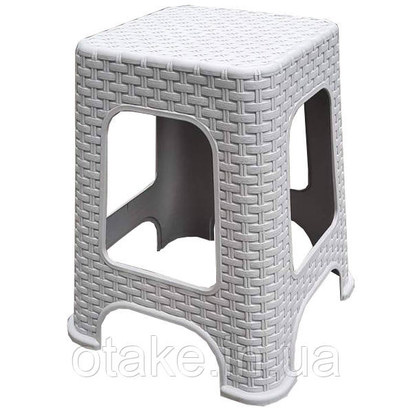 Табурет для кухні Elif Ротанг Світло-сірий, фото 1