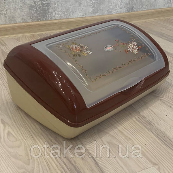 Хлібниця велика Irak Plastik ЕК-215 (Коричнева), фото 1