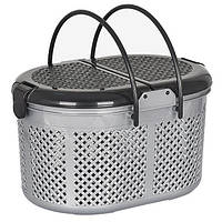 Кошик для пікніка "Oval"E Irak Plastik SP-110 E Чорно-сірий