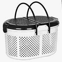 Кошик для пікніка "Oval"E Irak Plastik SP-110 E Чорно-білий