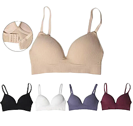 Топ-бюст жіночий однотонний тканина в рубчик розміри в наявності  S/M - L/XL