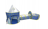 Детский шатровый замок 3в1 дворец Bestomi 2 года + синий