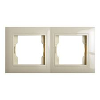 Рамка 2-х місцева ТМ220 "Лада" кремова