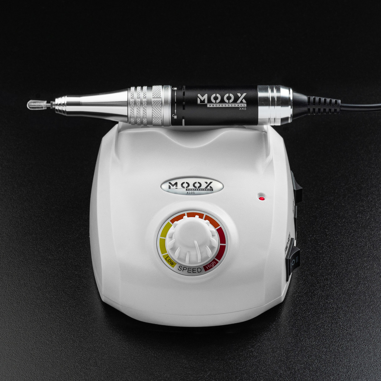 Професійний фрезер Мокс X105 на 65 Вт. - 45000 об./хв. для манікюру та педикюру Білий, фото 1