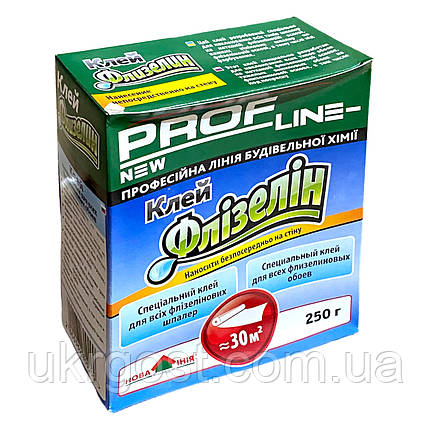 Клей для флізелінових шпалер PROFLINE NEW ФЛІЗЕЛІН 250 г, фото 1