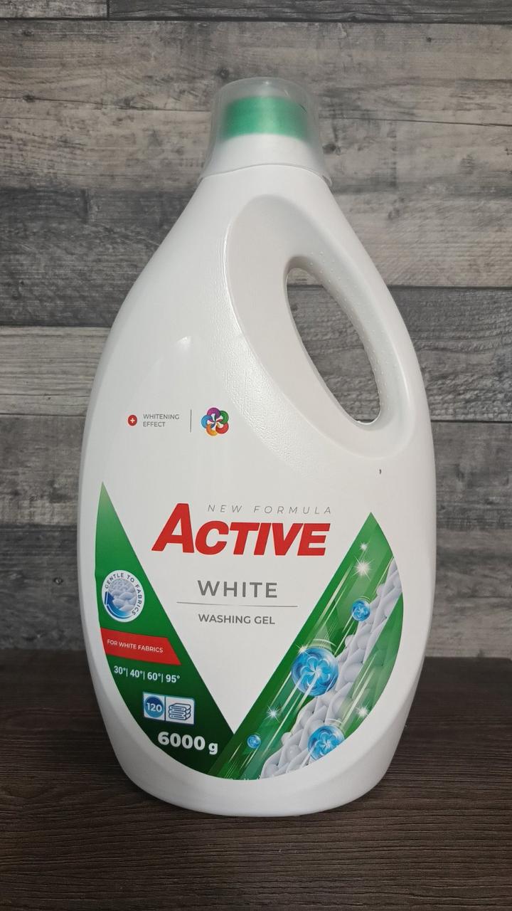 Гель для прання Active white 6000ml