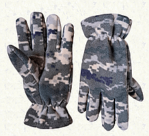 Тактичні флісові рукавички - Піксель - L