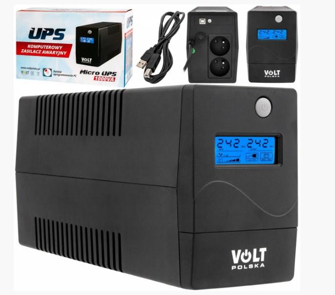 Джерело безперебійного живлення UPS Volt Polska 1000 VA 600 W UPS