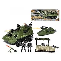 Военный игровой набор Bela с БТР, лодкой, 2 солдатиками, HW-S3706