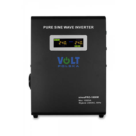 ДБЖ Перетворювач напруги Volt Polska SINUS PRO 1000 W 12/230 В (700/1000 Вт), фото 1