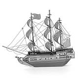 Металевий 3D-пазл Піратський корабель Black Pearl, фото 3