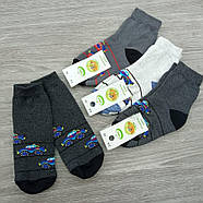 Шкарпетки дитячі високі зимові з махрою р.14 (3-4 роки) паровозик асорті ЕКО 30032772, фото 2