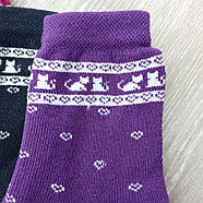 Шкарпетки дитячі високі зимові з махрою р.16 (5-6 років) ніч асорті ЕКО 30032385, фото 5