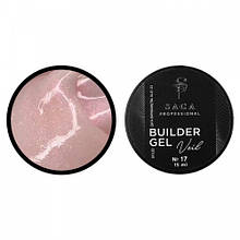 SAGA BUILDER GEL VEIL №17, 15 ML