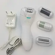 Професійний жіночий бездротовий епілятор бритва з насадками триммер та пемза 4в1 Gemei GM-7006, фото 6