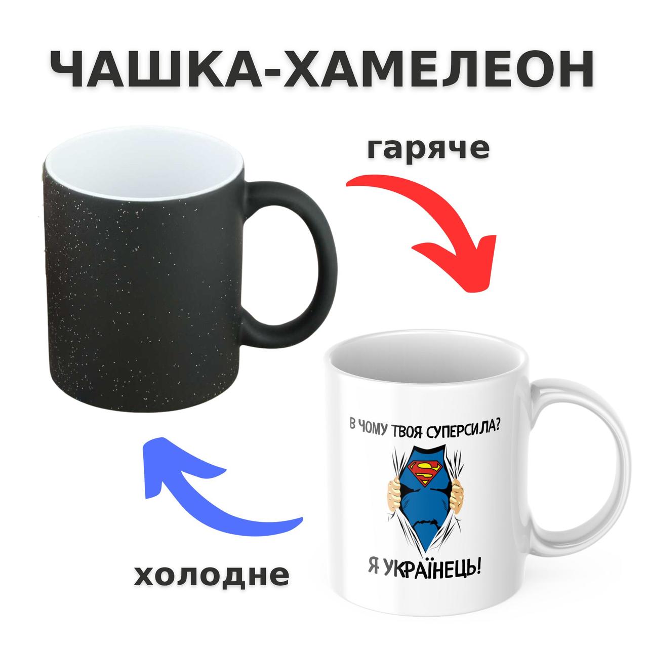 Чашка-хамелеон з принтом 330 мл Я українець