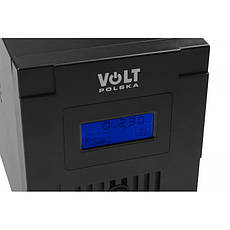 Джерело безперебійного живлення UPS VoltPolska 1200VA (720W) 2*7Ah, фото 4