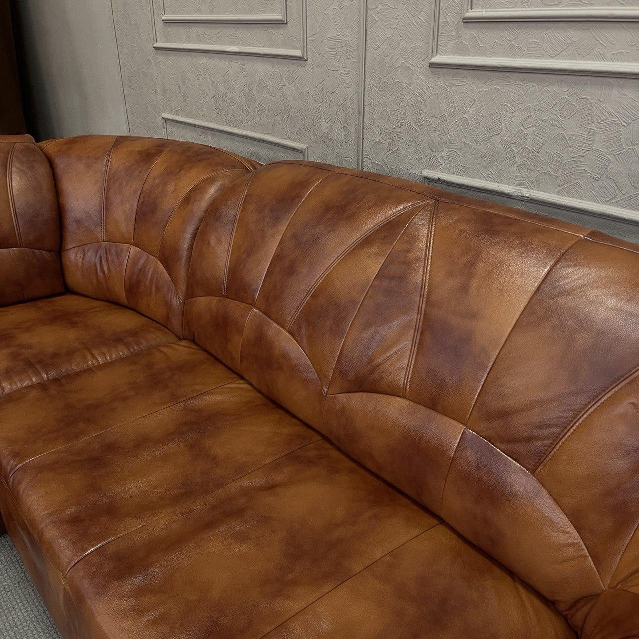 Комплект из натуральной кожи диван и кресло - фото 5 - id-p1962176606