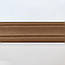 Самоклеючий гнучкий плінтус Коричневий для 3Д панелей (м'який широкий ПВХ декоративний) 235*8 см (Плінтус-124), фото 3
