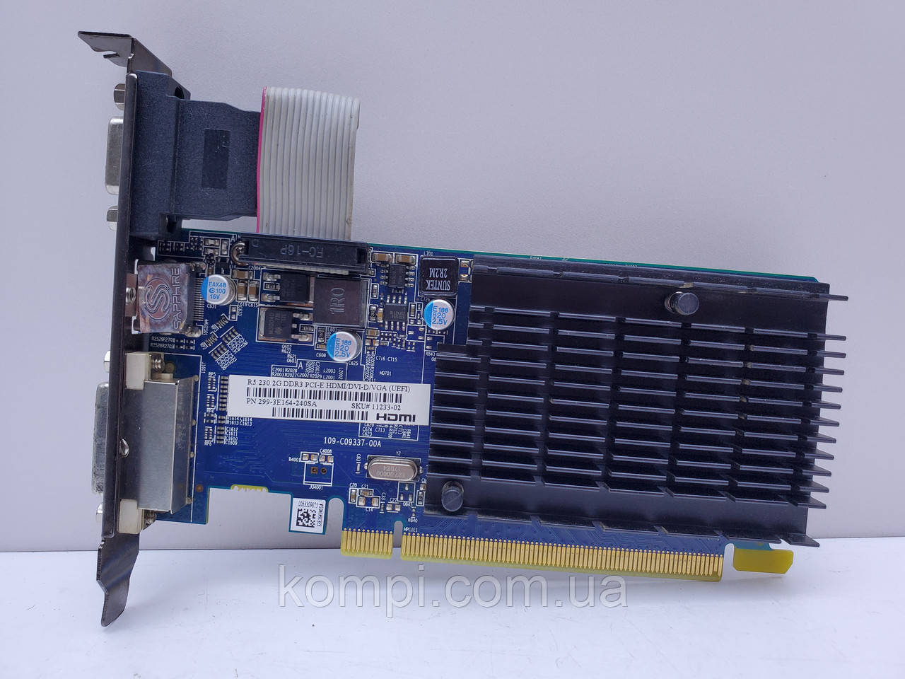 Відеокарта Sapphire Radeon R5 230 2 GB (GDDR3,64 Bit, PCI-Ex, Б/у)