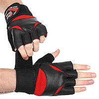 Перчатки для тяжелой атлетики с напульсником HARD TOUCH FG-9532 (S-XL)