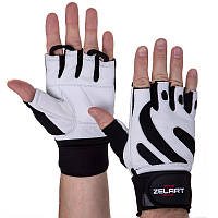 Спортивные перчатки для силовых тренировок с напульсником Zelart SB-161070 (S-XXL)