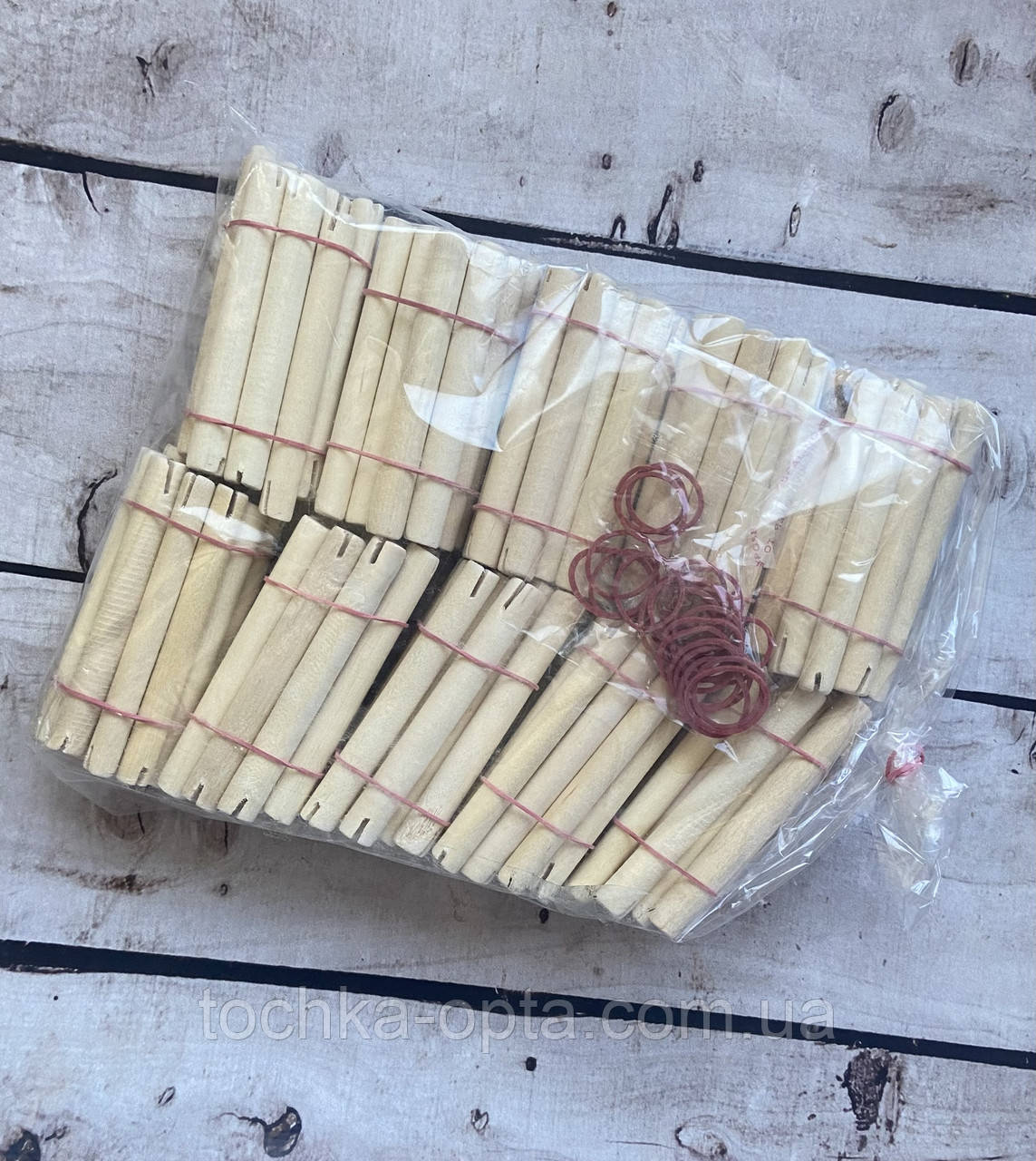 Бігуді кокетки дерев'яні 120 штук, фото 1